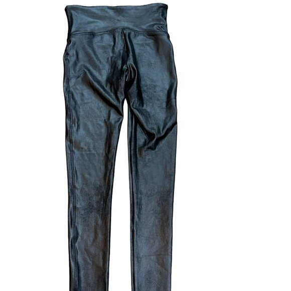 SPANX Faux Leather Leggings‎ Size Medium Style# 2437 Black - Picture 2 of 9